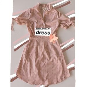 Strips&polkadot dress